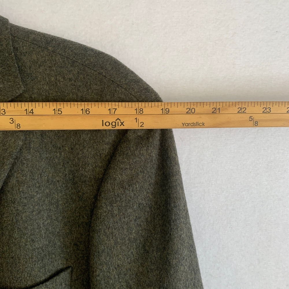 Hugo Boss Sport Coat Mens 42R Olive Original Loden Wool Made USA Heritage Alpine - Picture 10 of 13